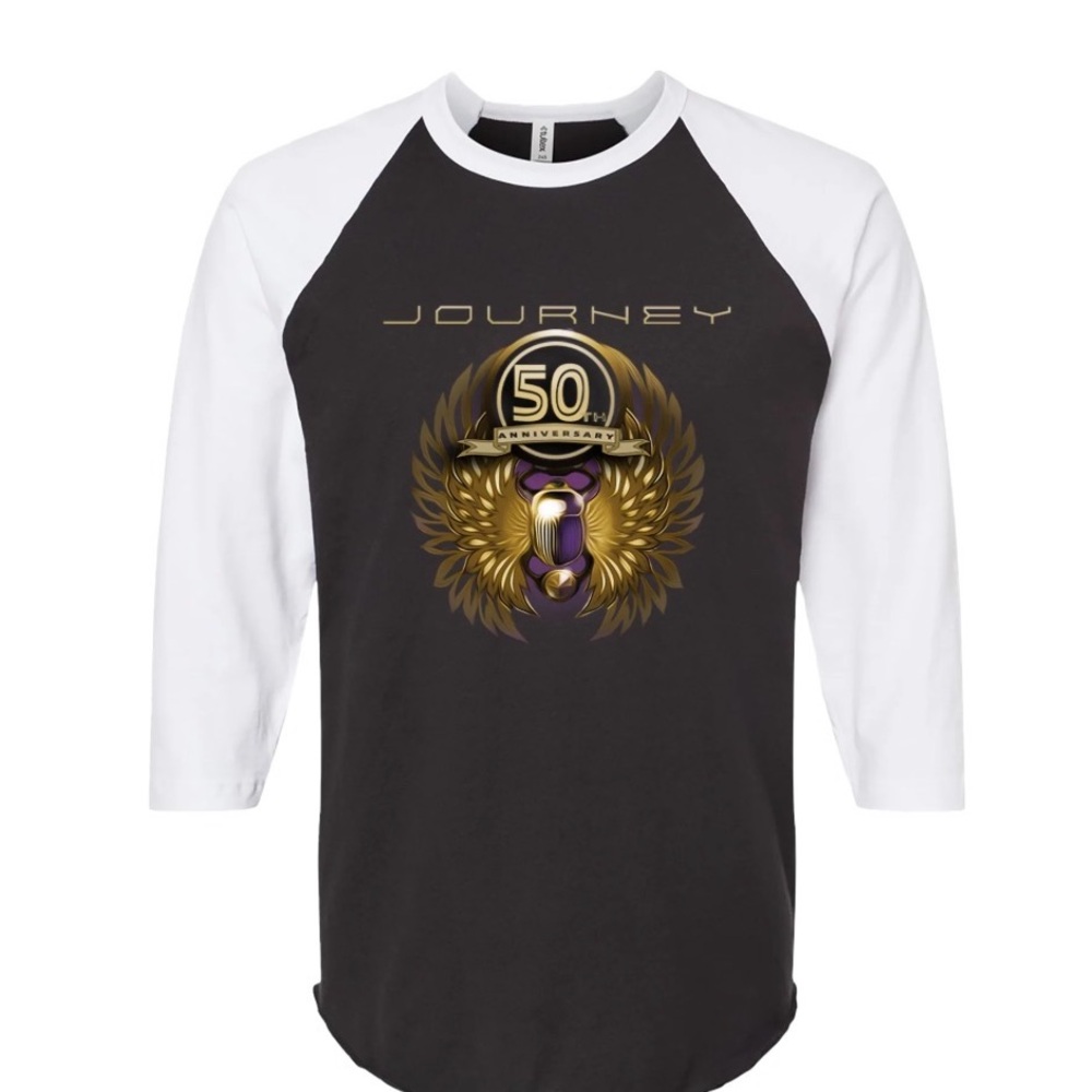 Journey 50th Anniversary Raglan Sleeve Tee NWOT